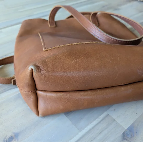 Portland Leather Crossbody Bag, Wallet, Cosmetic Bag Set (Color-Honey)